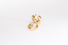 Chunky Gold Hoops Studs