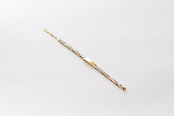 Gold Tennis Personalize Bracelet