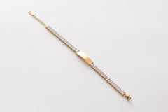 Gold Tennis Personalize Bracelet