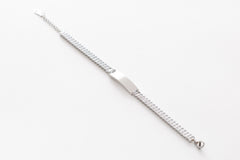 Silver Tennis Personalized Bracelets