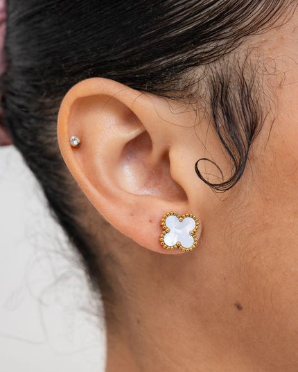 White Clove Studs